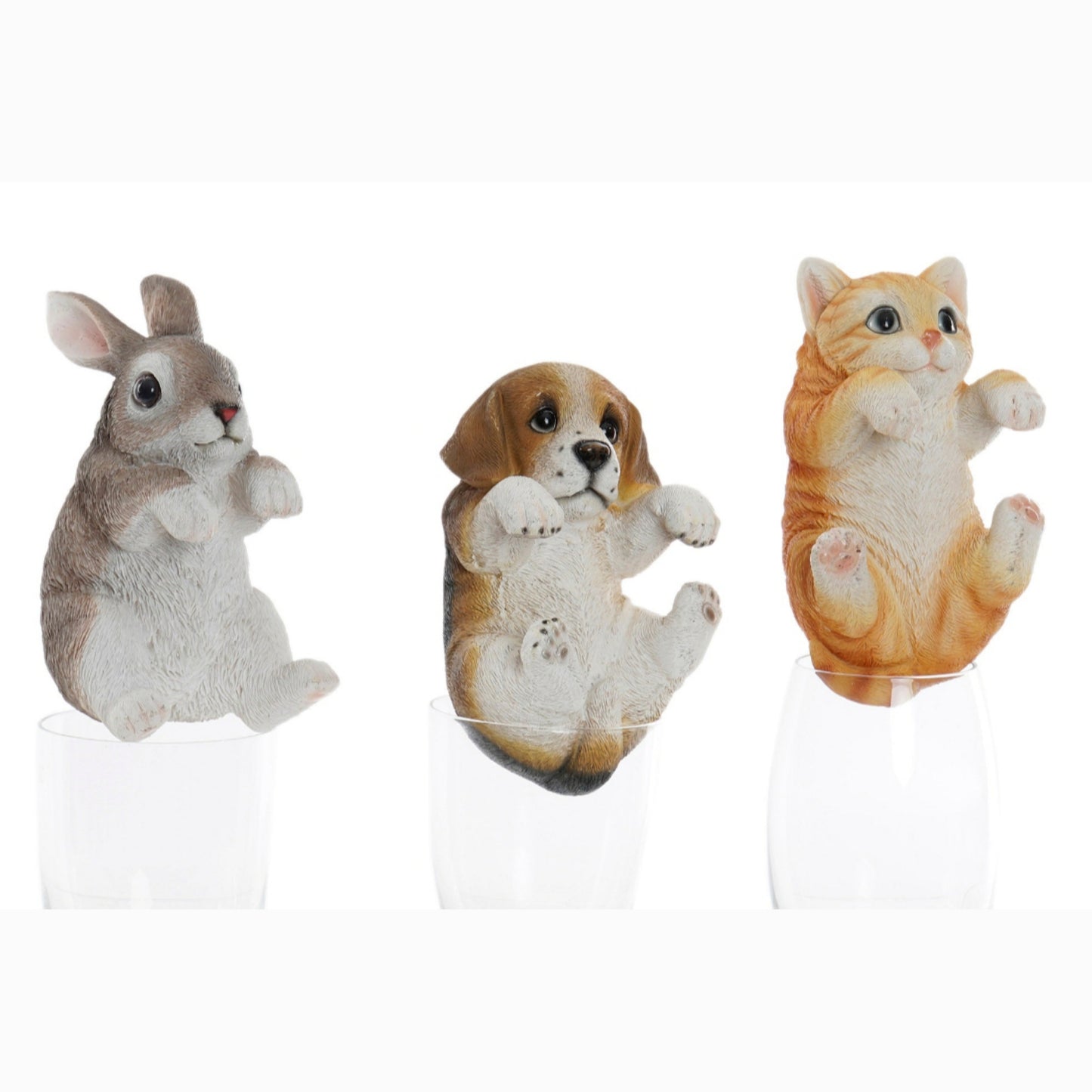 Figura resina para maceta 9*9*15.5cm animal