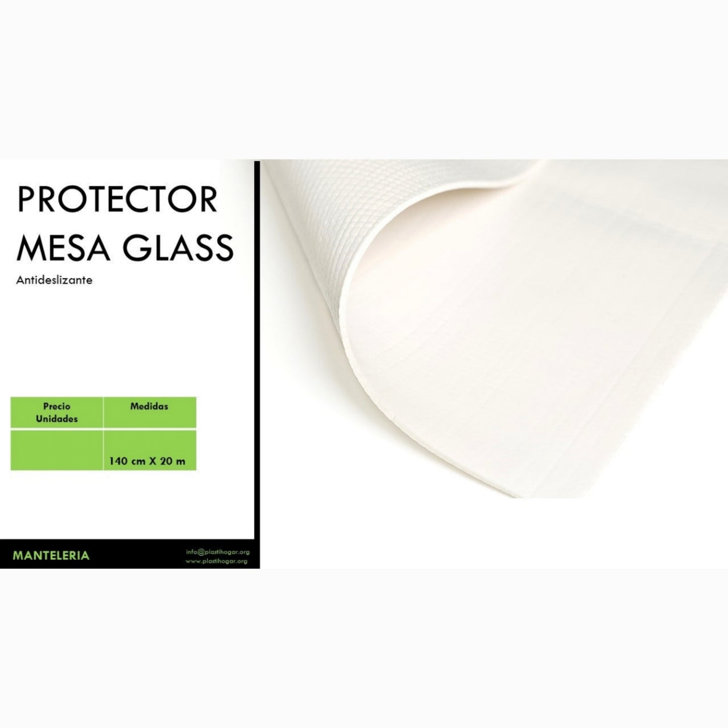 Protector mesa vidrio 140cm (ancho)