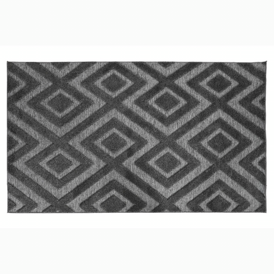 Alfombra poliester 300*200cm 350gsm gris oscuro