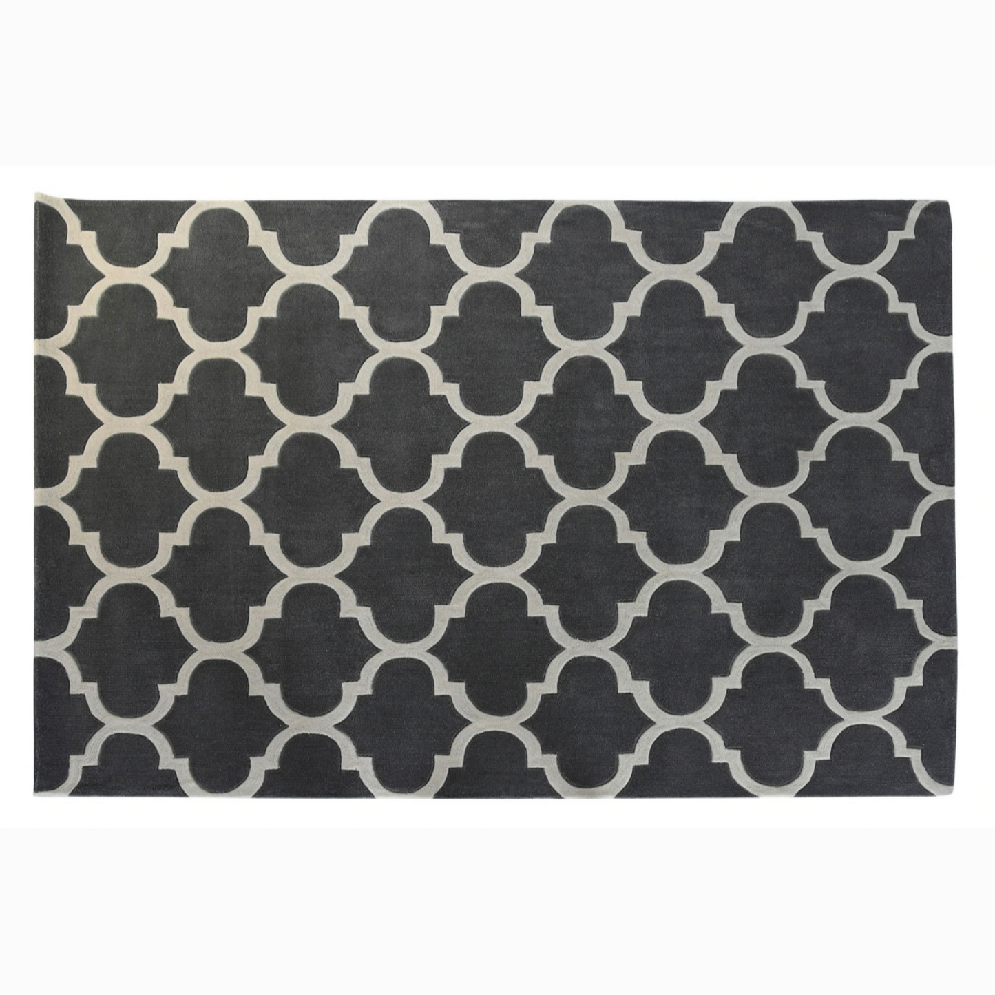 Alfombra poliester 160*230*2cm 1800gsm etnico gris