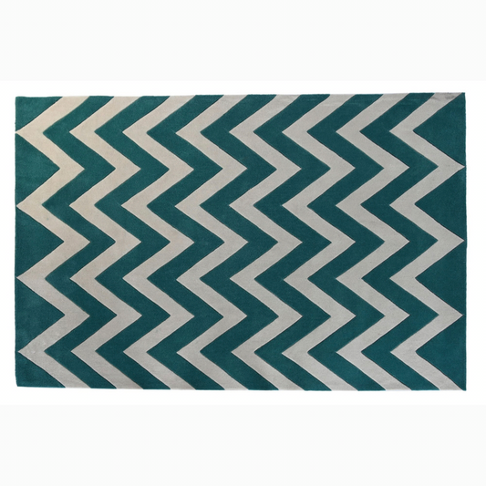 Alfombra poliester 160*230*2cm 1800gsm zigzag