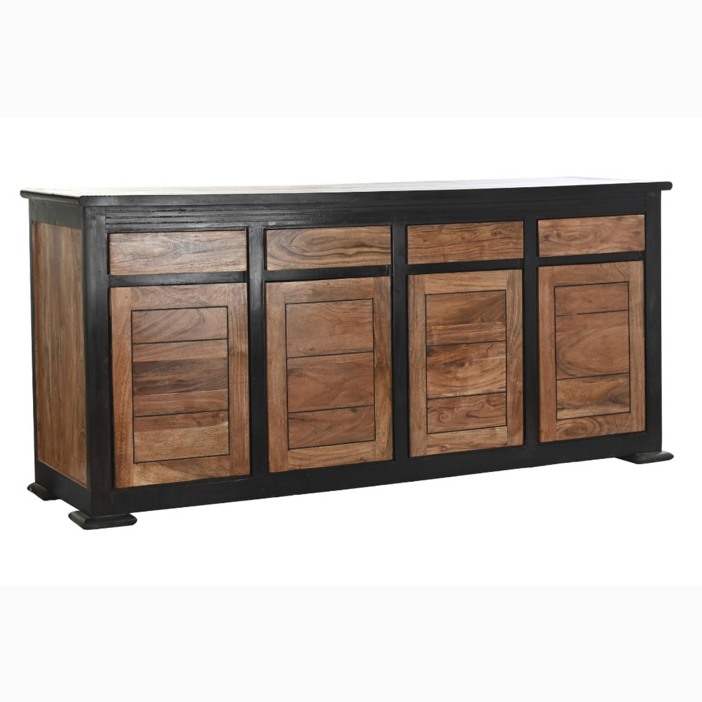 Buffet acacia 200*45*86cm negro