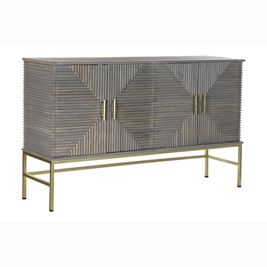 Buffet mango laton 152*42*91cm gris