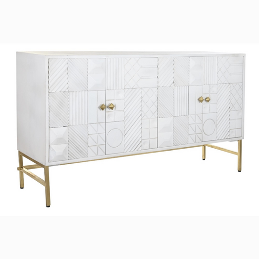 Buffet mango laton 157*43*84cm rombo blanco