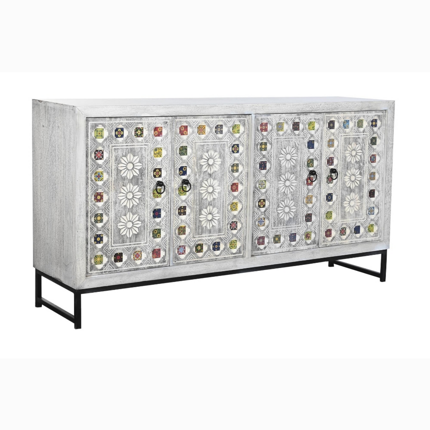 Buffet mango ceramica 150*38*80cm gris