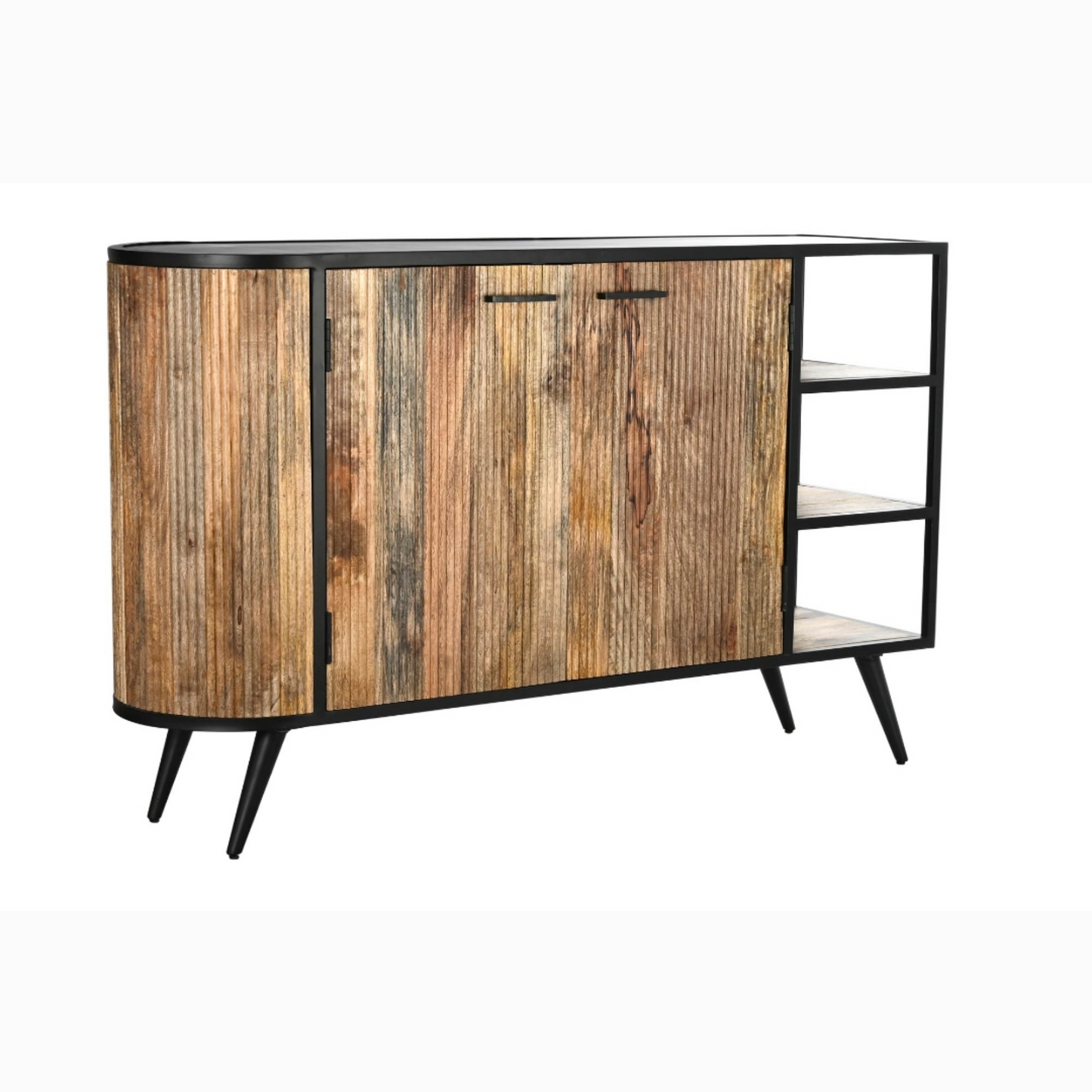 Buffet mango metal 145*40*90cm natural marron