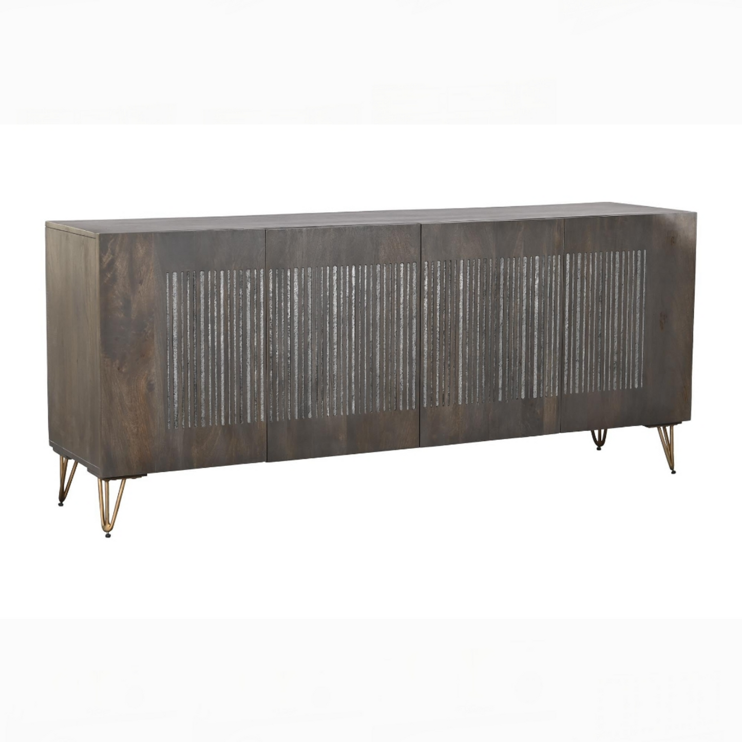 Buffet mango metal 177*45*77cm marron