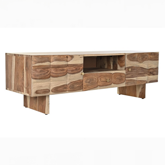 Mueble TV sheesham 145*45*46cm ondas natural