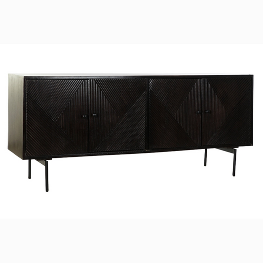 Buffet mango metal 177*45*77.5cm marron oscuro