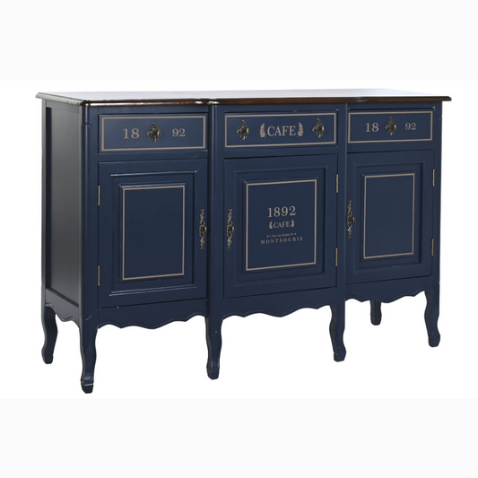 Buffet paulownia 120*48*90cm azul marino