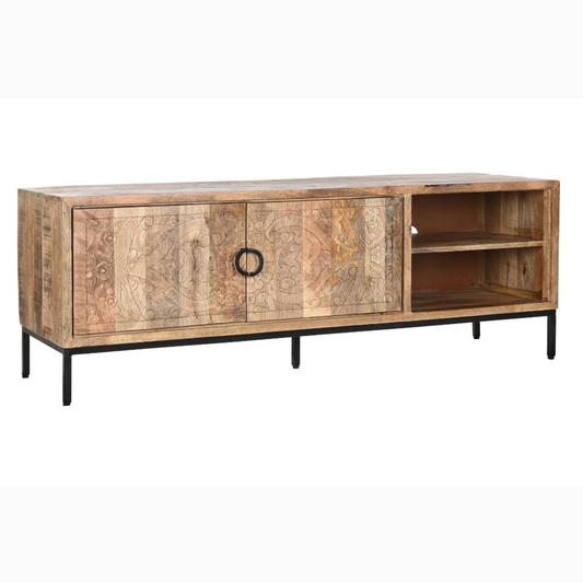 Mueble TV mango metal 160*45*55cm mandala