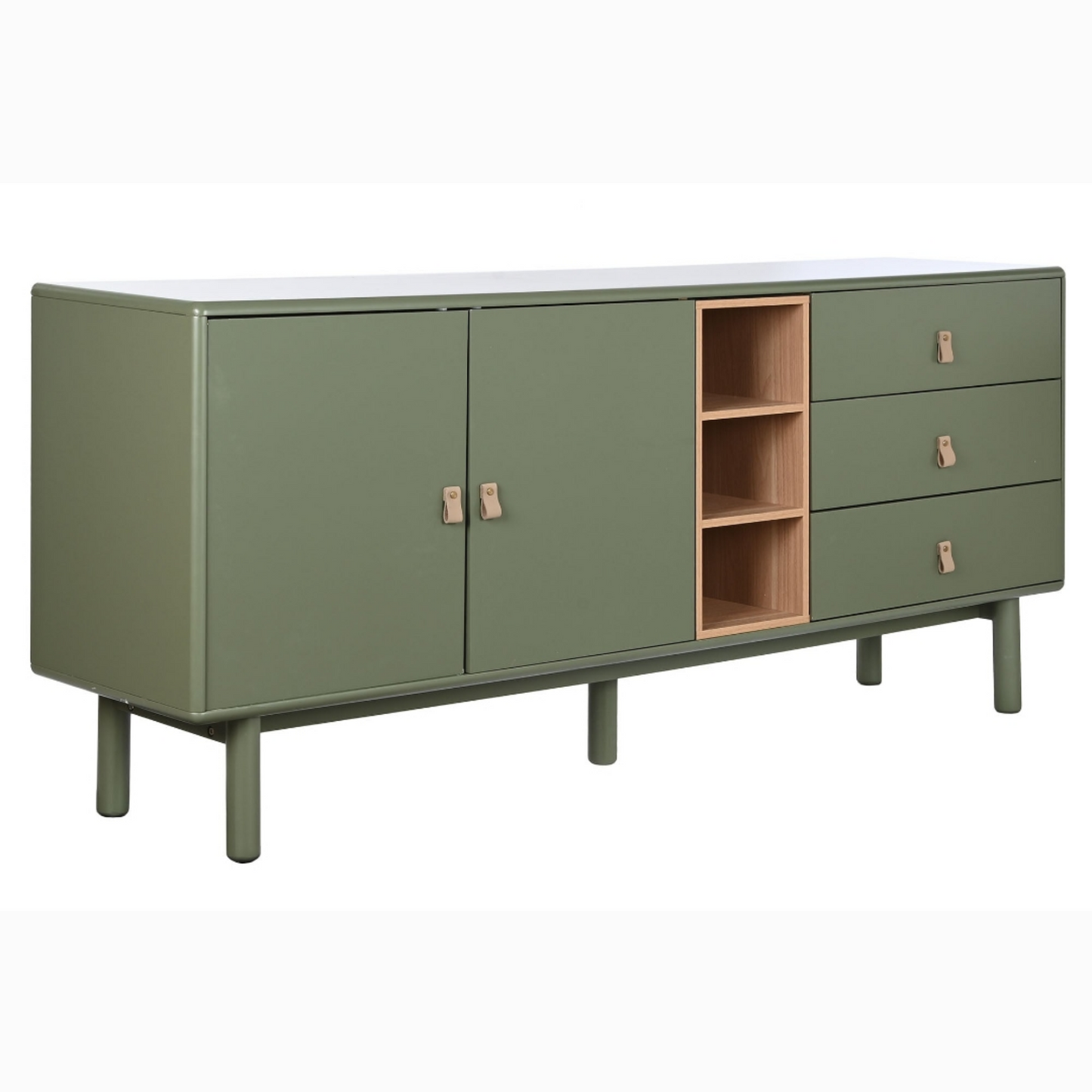 Buffet madera dm pu 180*40*75cm verde