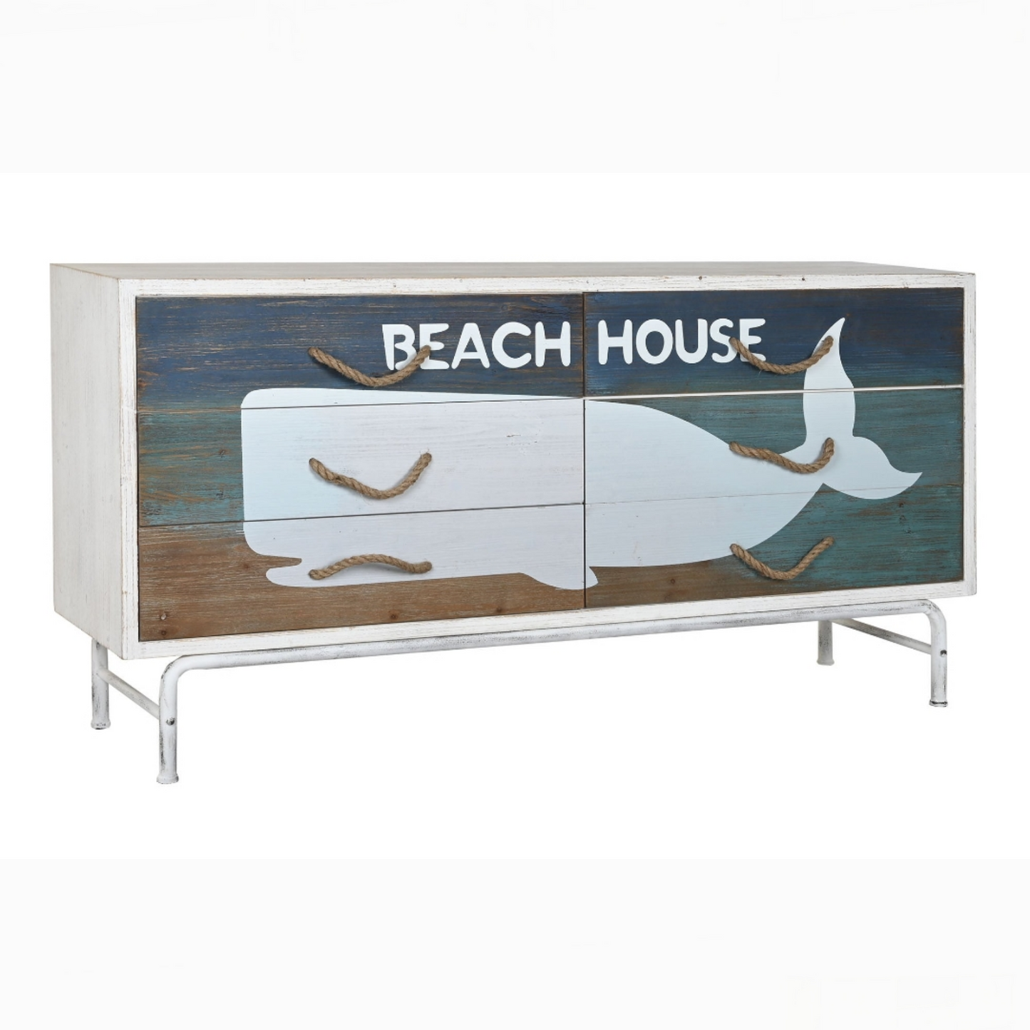 Buffet madera metal 160*40*82.5cm ballena