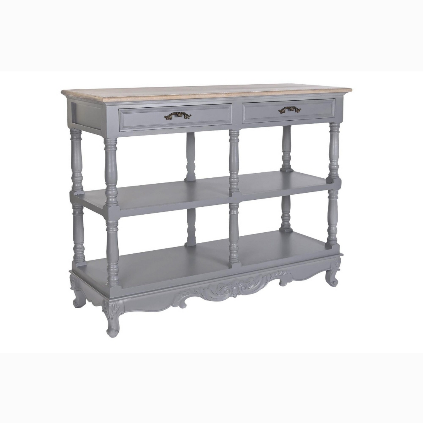 Buffet paulownia mdf 117*39*89cm 2 caj gris