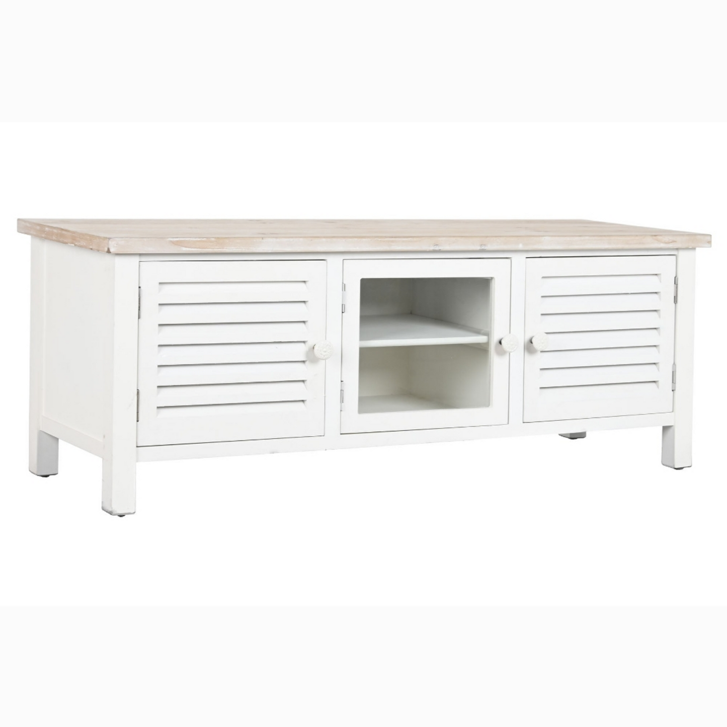 Mueble TV abeto mdf 120*40*45cm blanco