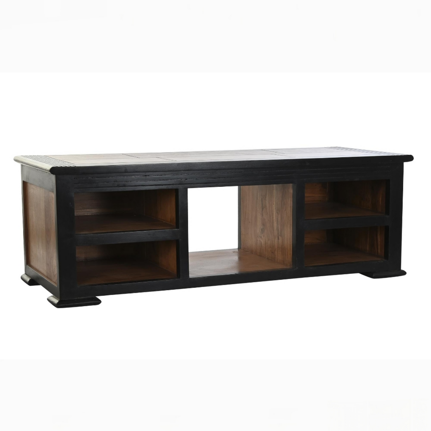 Mueble TV acacia 140*45*45cm marron oscuro