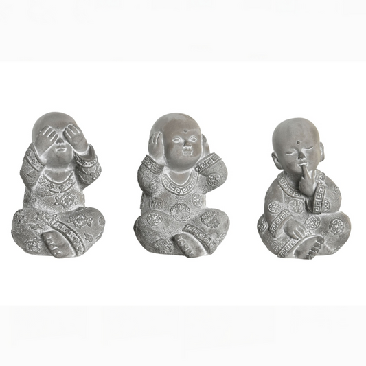 Figura cemento 6.5*6.5*9.5cm buda