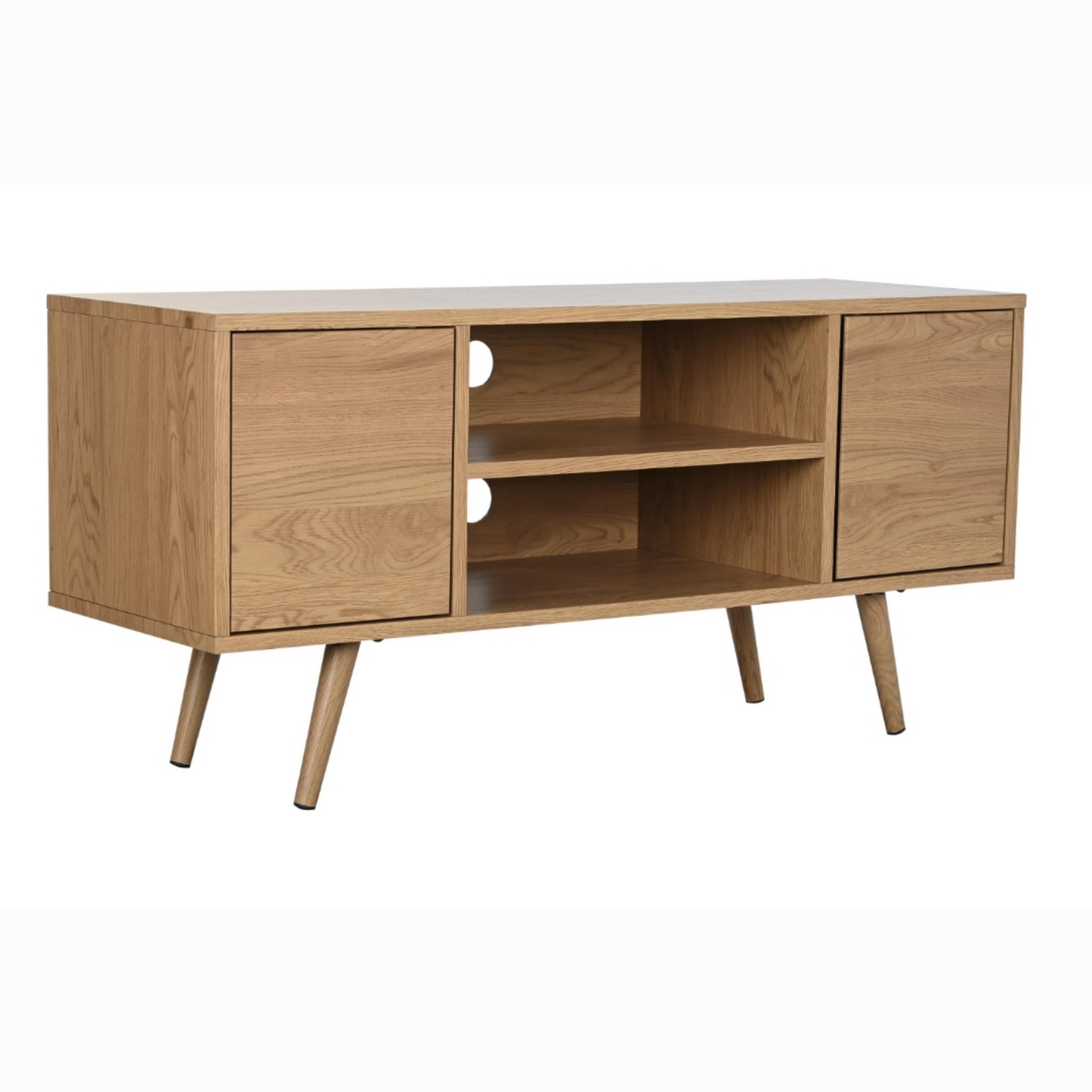 Mueble TV mdf metal 120x40x57cm natural