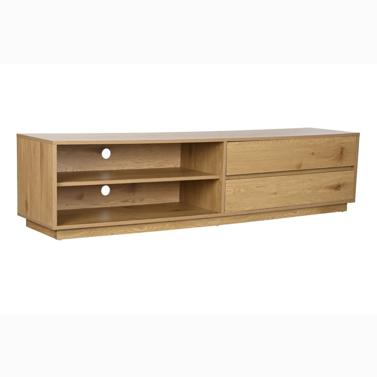 Mueble TV mdf roble 180x40x42cm natural