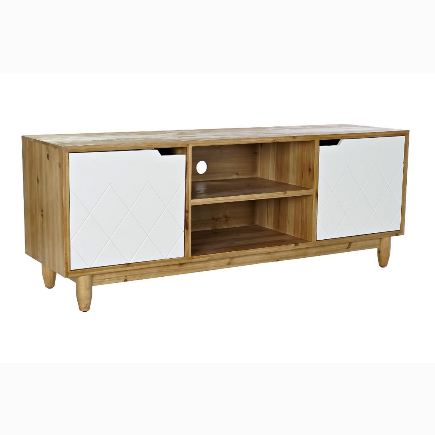 Mueble TV abeto 140x38x53cm marron