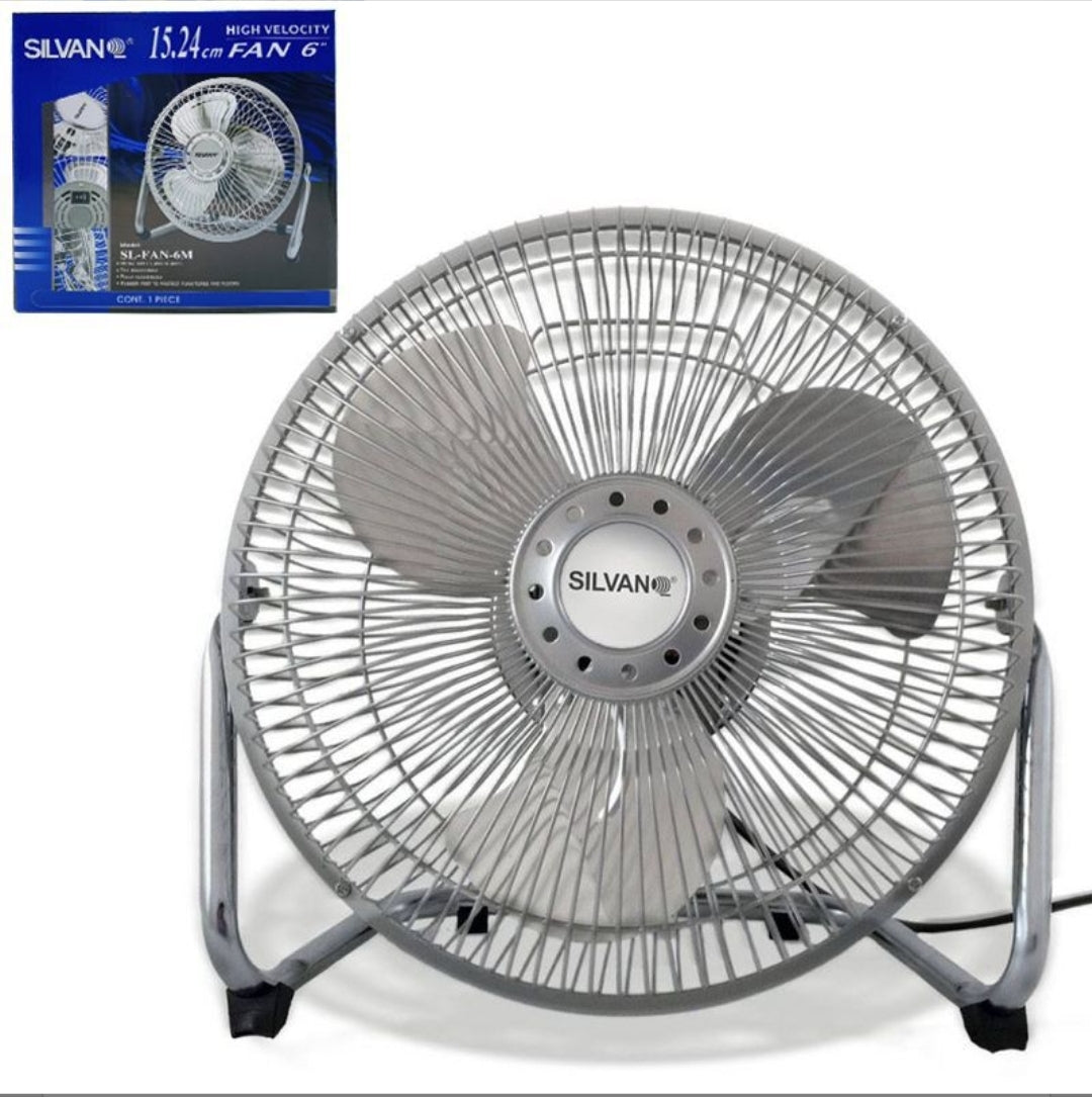 VENTILADOR 6" MATAL ALTA VELOCIDAD