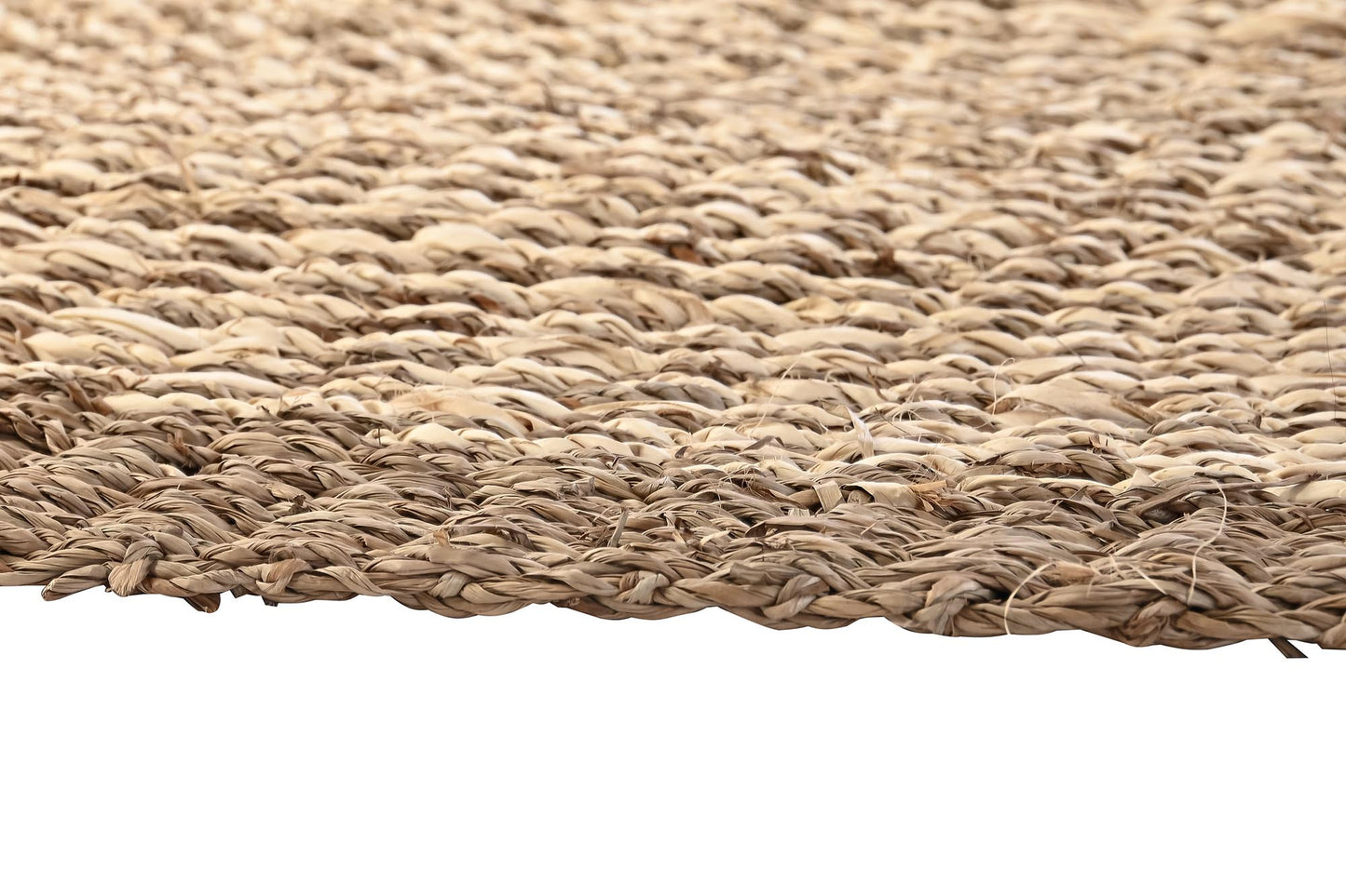 Alfombra seagrass fibra maiz 150*150*1cm beige