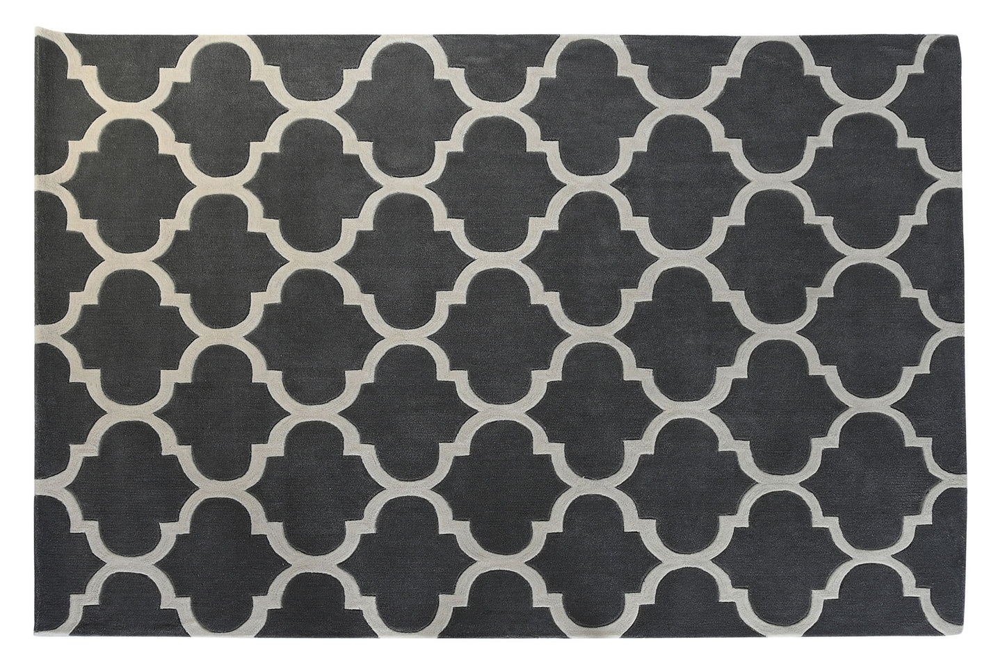 Alfombra poliester 160*230*2cm 1800gsm etnico gris