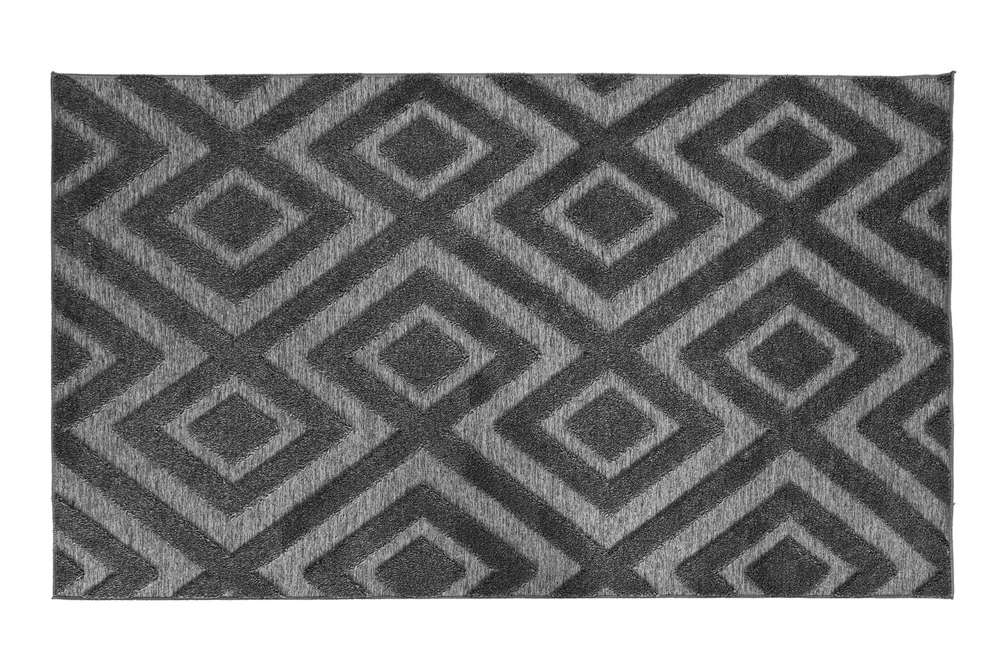 Alfombra poliester 250*200cm gris oscuro