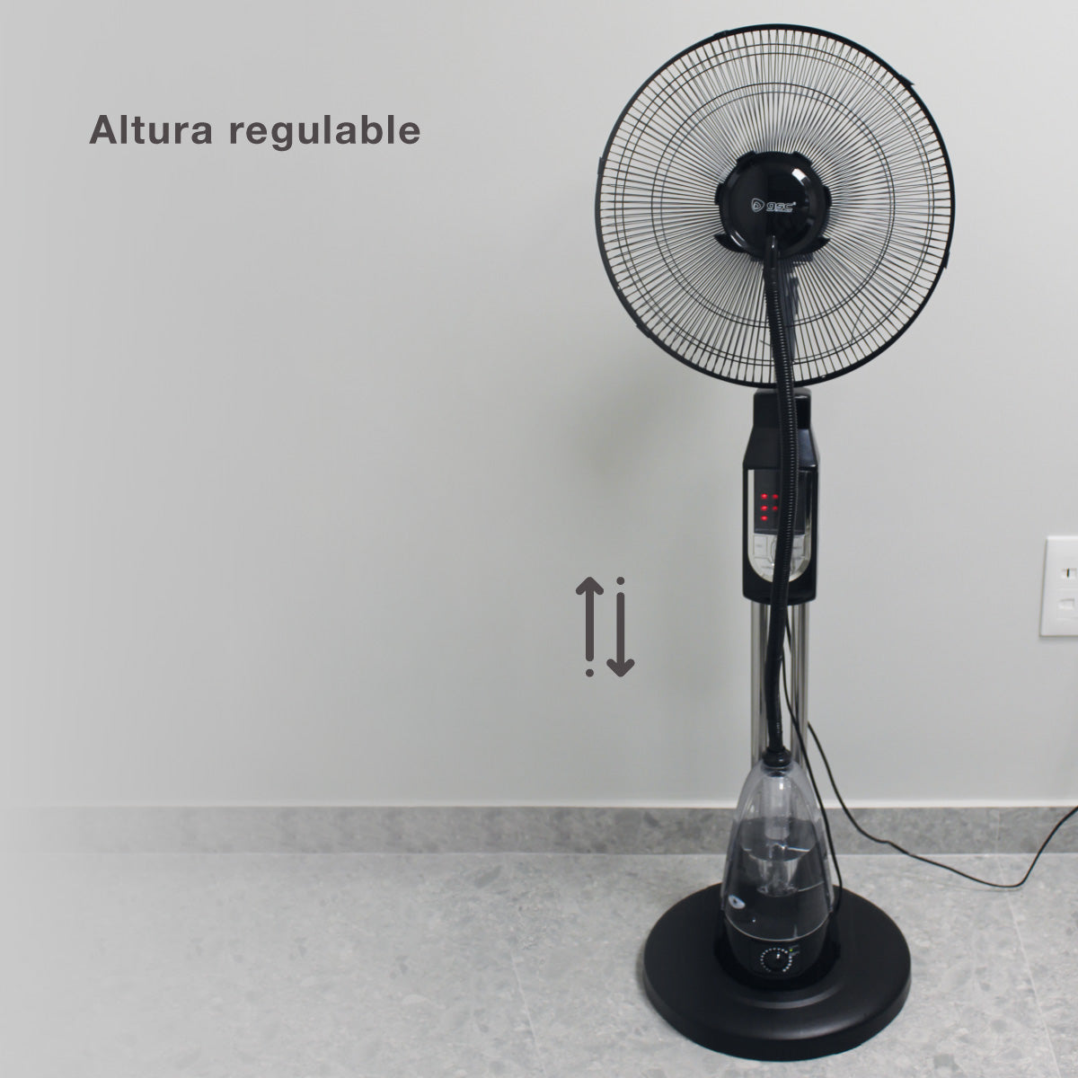 Ventilador vaporizador de pie Hukam Ø45cm 70W