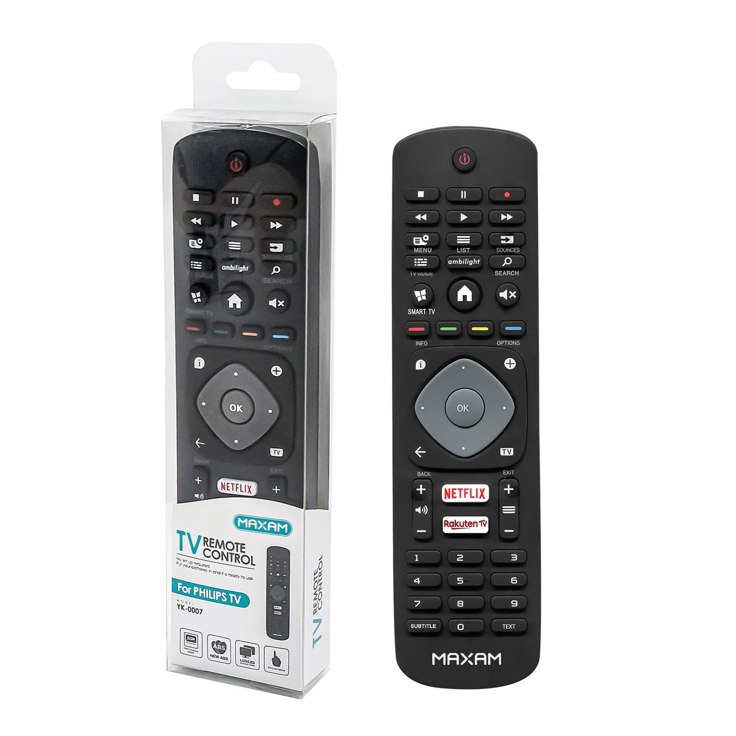 R5638 NE Telecomando TV universale per Philips, nero