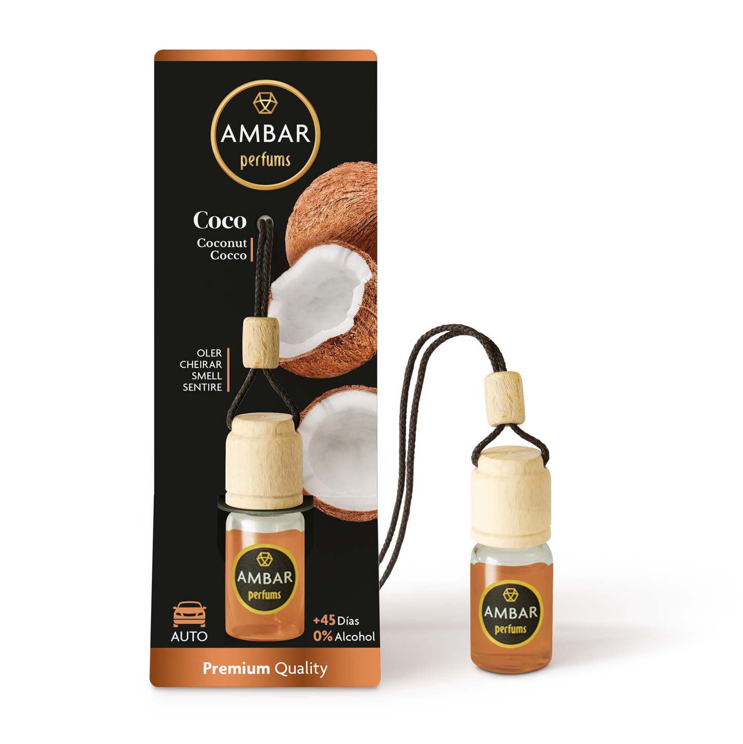 Ambientador Coche Coco 6,5 ml Ambar