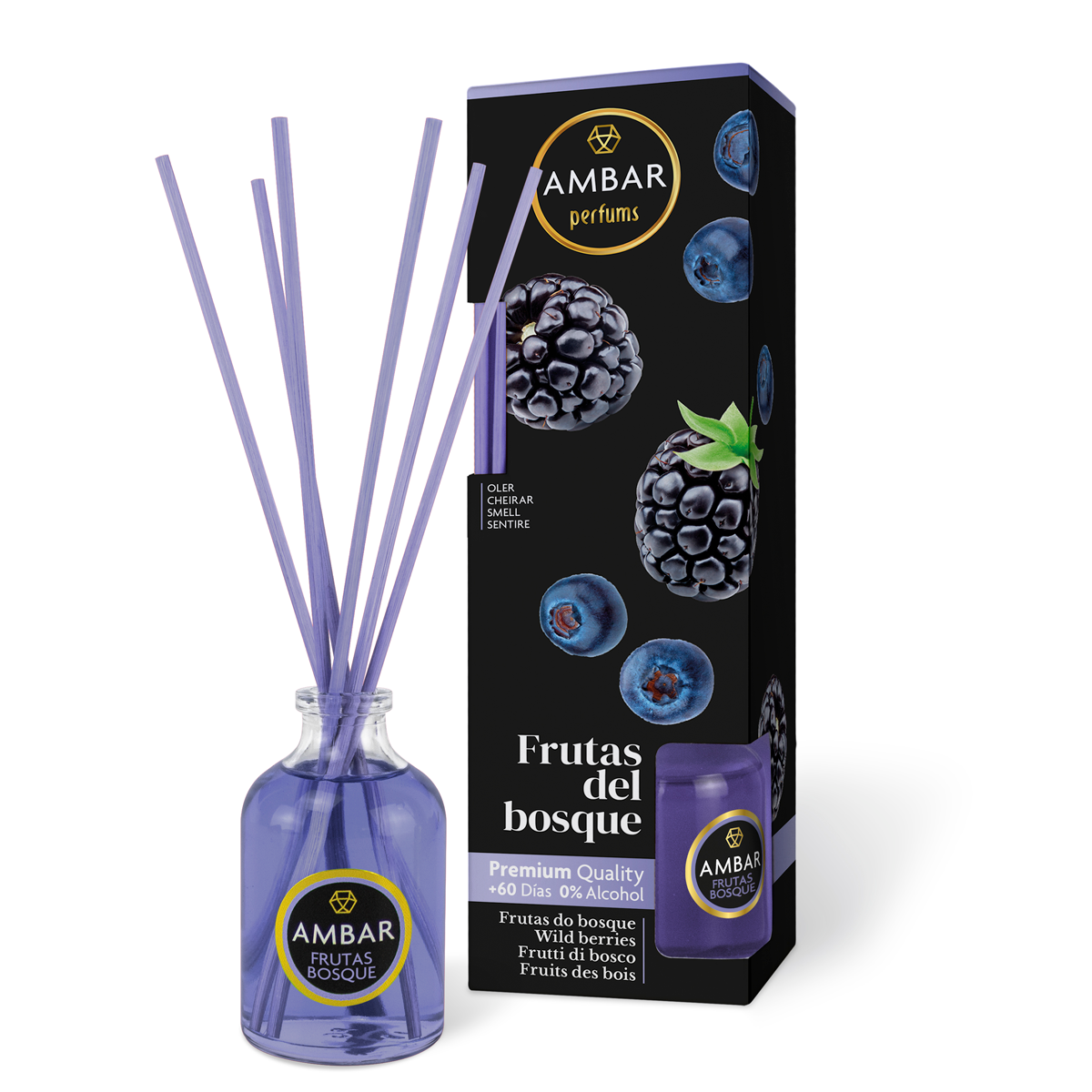 Ambientador Mikado 45 ml Frutas del Bosque Ambar