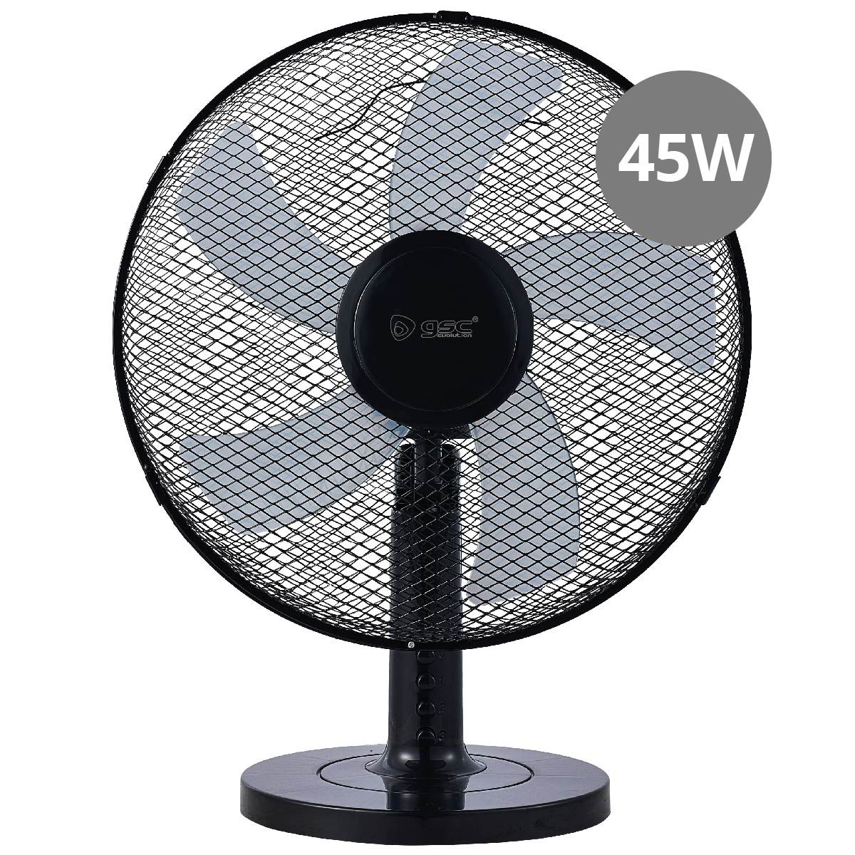 Ventilador sobremesa Ø41cm 45w negro