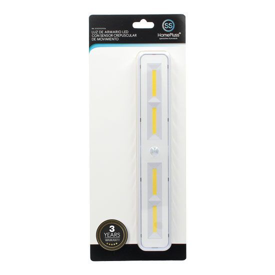 Luz armario led c/sensor movimiento 4w 4000k