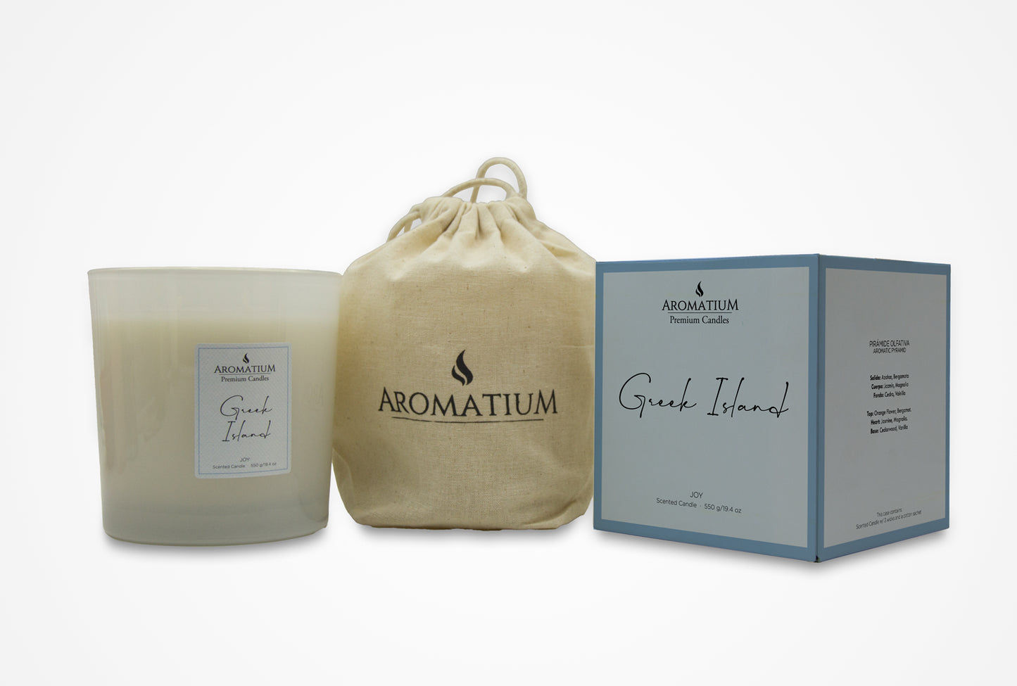 Vela XL Aromatium Premium Candle Greek Island