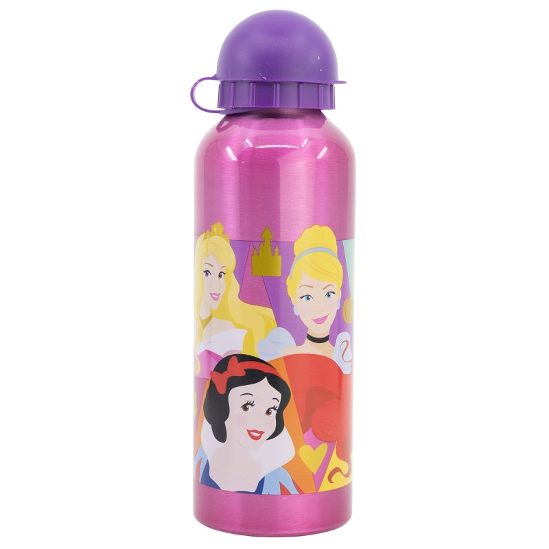 Botella aluminio 500ml Princesas