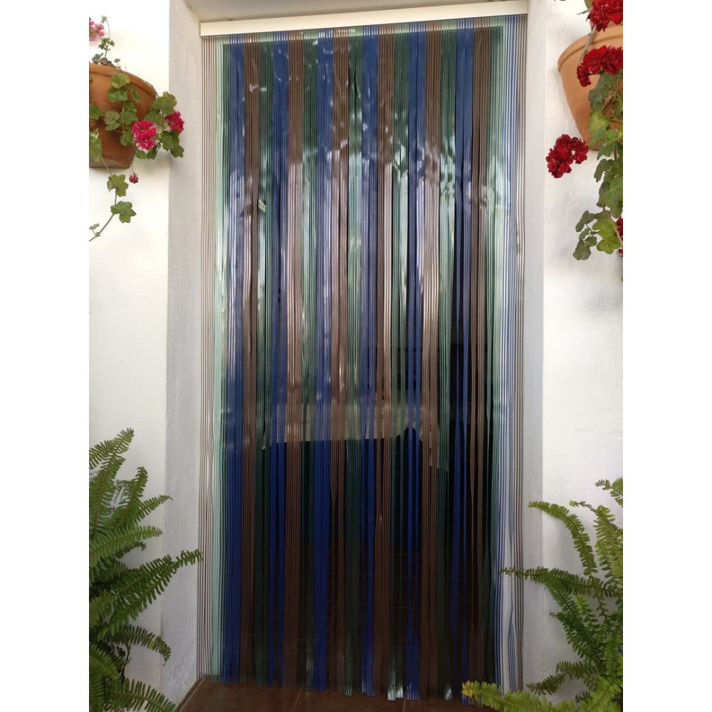 Cortina exterior para puertas PVC 90x210cm antimoscas