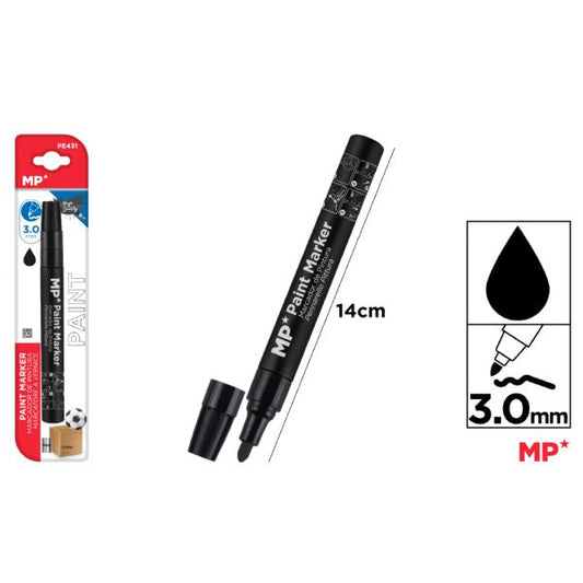 Marcador de pintura negro 3mm ( + colores )