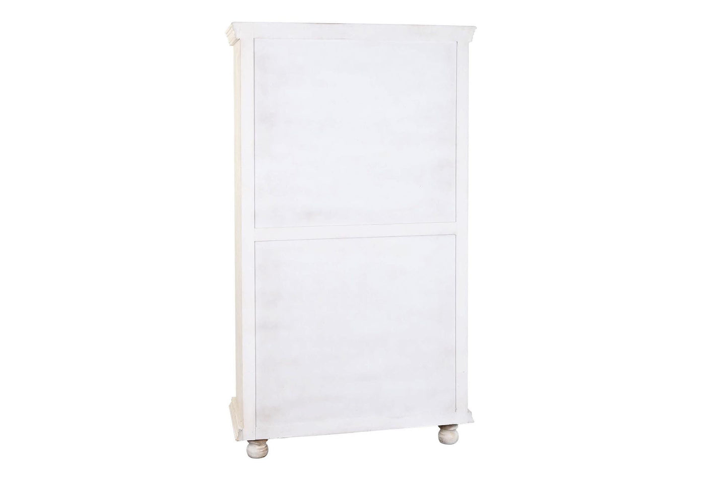 Armario mango madera 100*40*180cm envejecido blanco