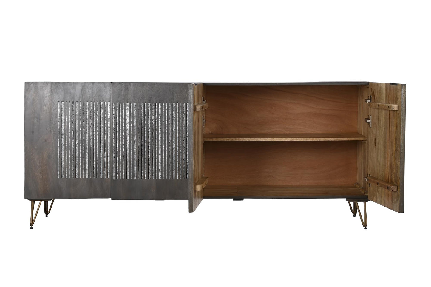 Buffet mango metal 177*45*77cm marron