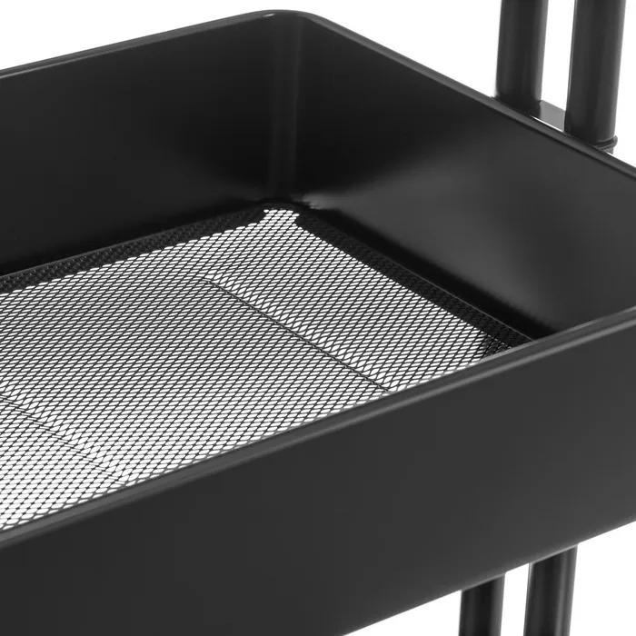 Carro cocina acero negro 43 X 35 X 78 cm