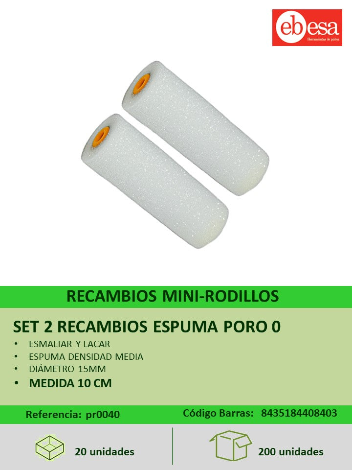 2 recambio poro 10cm