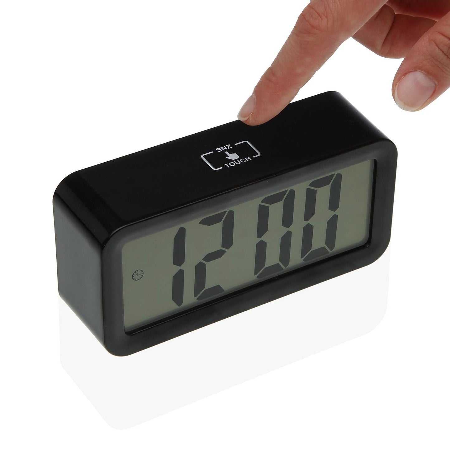 Reloj despertador negro 13.4*3.9*6.5cm