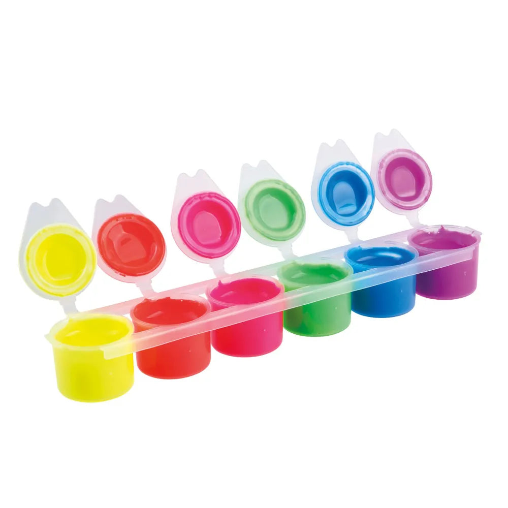 Témpera 6 colores 15ml purpurina