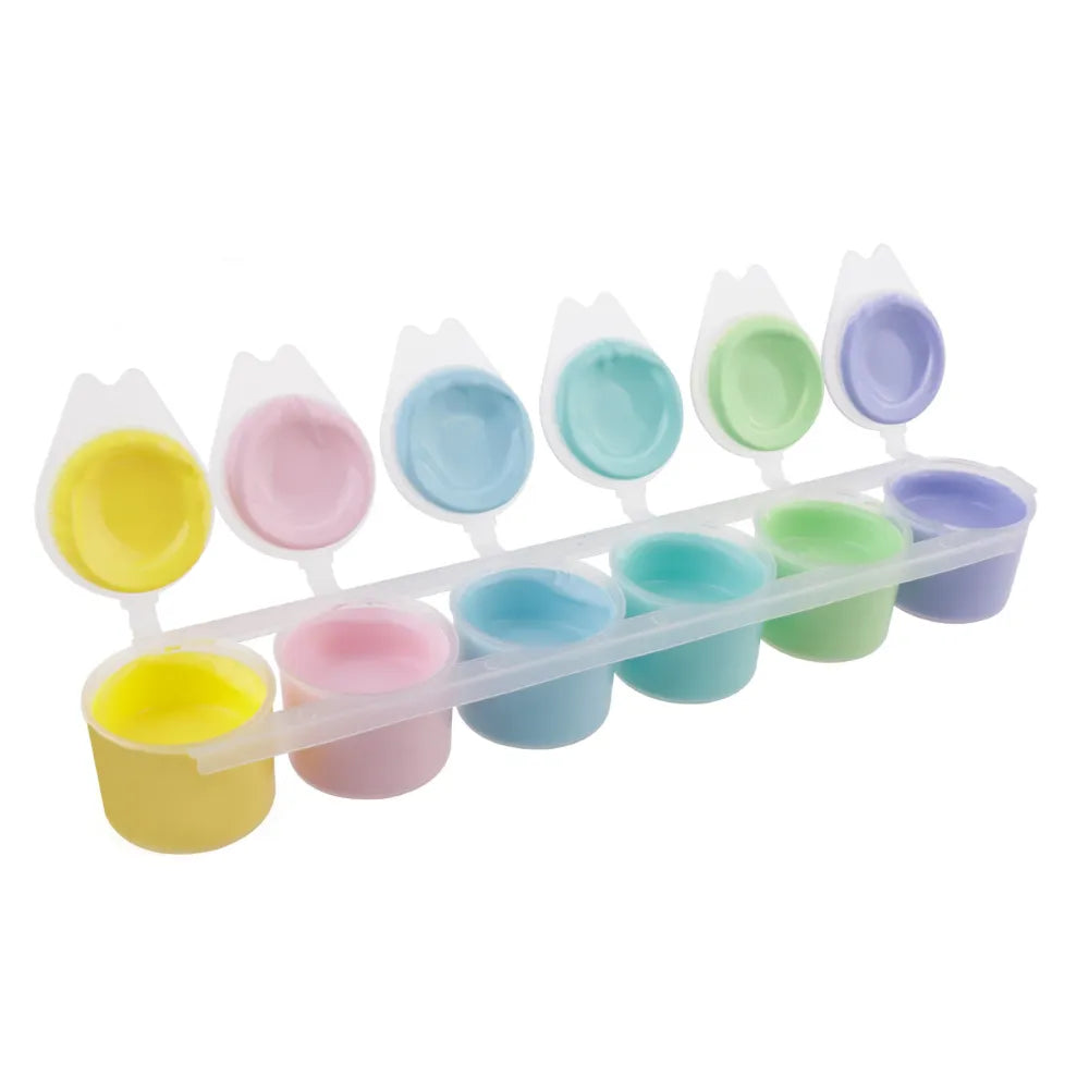 Témpera 6 colores 15ml purpurina