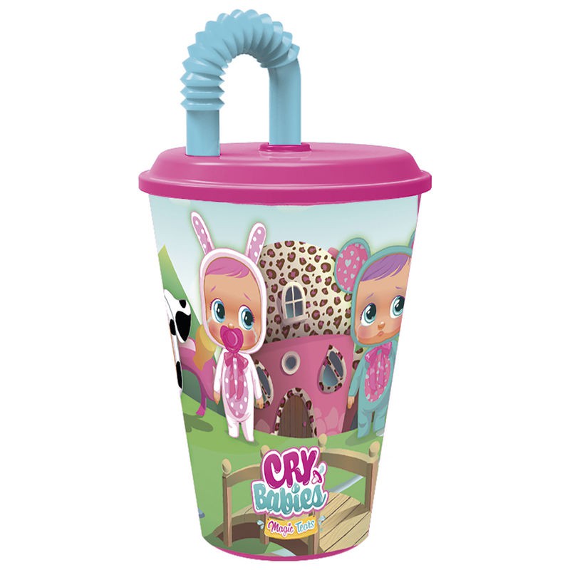 Vaso c/pajita easy sport 430ml Baby cry